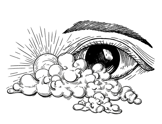 Œil au milieu des nuages — symbole de la lecture systémique